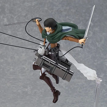Levi Akermano Veiksmų Skaičiai Pakeisti Veido Rivaille statulėlės Anime Ataka Titan pav PVC Kolekcijos Modelis Žaislai
