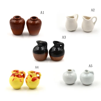 Lėlių Miniatiūros 1:12 Mini Keramikos Puodą 