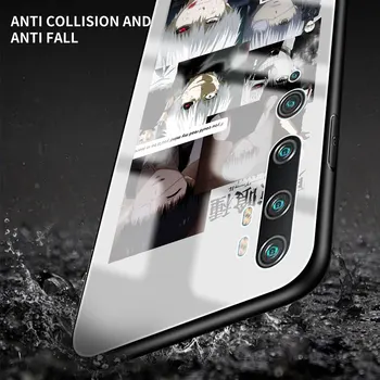 Mados Grūdintas Stiklas Telefoną Atveju Xiaomi Mi Poco X3 NFC 11 9T 10T Pro 10 Pastaba Lite Tokijo Pabaisa Anime Galinį Dangtelį Coque Funda