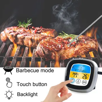 Maisto Kepimo GRILIS Termometras Su lietimui LED Ekranas Virtuvės Įrankį, Skirtą Orkaitėje Mėsos Termometras