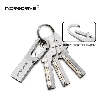Mini key USB Flash Drive, Skiedra Aukso metalo pen drive 64GB 8GB 16GB 32GB 128 GB memory stick pendrive flash drive