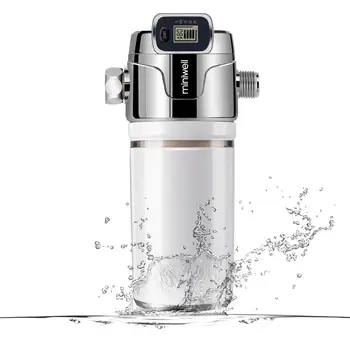 Miniwell Dušo Filtras kietas Vanduo - Didelės Išėjimo galios Vandens Filtras Pašalinti Chloro ir Fluoro - 2 Kasetės Įtraukti -Consis