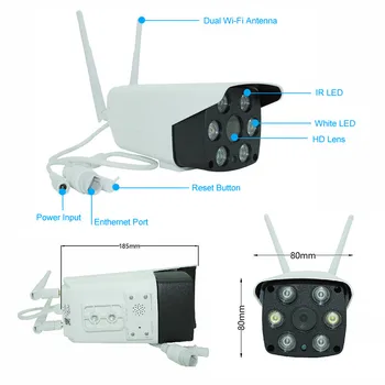 MOL eWelink 1080P IP Kamera, Wifi Lauko Speed Dome Belaidžio Wifi Saugumo Kameros Pan Tilt 4X Skaitmeninis 2MP Tinklo CCTV