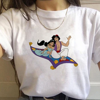 Moterų Disney Grafinis T-Shirt Vasaros Cute Mados Lady Drabužius Tees 