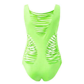 Moterų maudymosi kostiumėlį Ployester maudymosi kostiumėliai moterims 2020 Moterų Sexy Vasaros Iškirpti be Rankovių Stora Montavimo Šalies Bodysuits Clubwear