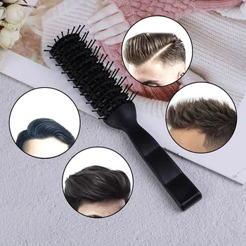 Moterų Šlapias Plastiko Nailono Masažas Plaukų Priežiūra Stiliaus Plaukų Šukos Profesinės Šonkaulių Šukos Hairbrush Didelis Išlenktas Šukos Plaukų Aksesuarai
