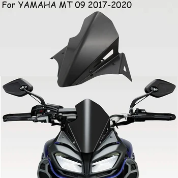 Motociklų aksesuarų MT 09 Metalo, priekinis stiklas, priekinis stiklas, oro srauto vėjo deflektorius, skirtas yamaha mt 09 MT09 2017-2020