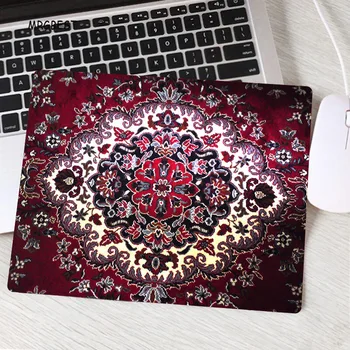 MRGLZY persų kilimų didelis modelis taurės pelės kilimėlis mini austas kilimas trinkelėmis, namų biuro stalas apdailos amatų, retro padas su kutai