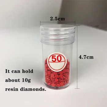 Naujas 3 spalvų 60 Butelių Diamond Tapyba Priedai, Karoliukai Konteinerių Laikymo Maišelis, dėklas Turėtojas Diamond Siuvinėjimo Įrankis