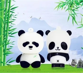 Naujas atvykimo pen ratai animacinių filmų bearcat 4gb 8gb 16gb 32gb 64gb usb flash drive panda gyvūnų flash memory stick pendrive dovana