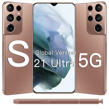 Naujas Atvykimo S21Ultra 5G Išmaniųjų Telefonų 2021 Galay 6.7 Colių 8+256 GB Andriod 10 Mobilusis Telefonas Su Stylus Qualcomm 888 išmaniųjų telefonų, 5G