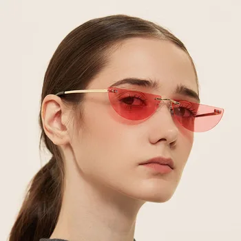 Nemokamas pristatymas 2021 Pusapvalės taškus spalvų lęšių akiniai nuo saulės retro mados akiniai vyrams ir moterims
