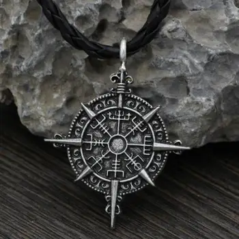 Odin Simbolis, Talismanas Karoliai Viking Kompasas Apsaugos Simbolis Amuletas Neckalce Pakabukas Bižuterijos Karoliai