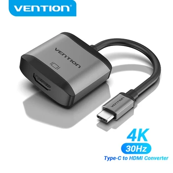 Paj USB C iki HDMI Adapterį, C Tipo HDMI VGA Kabelis 4K 
