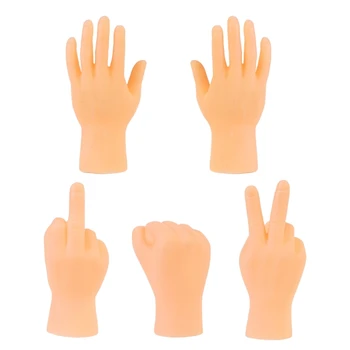 Pakuotėje 5 Mini Piršto Rankas, Juokingi Piršto Lėles, mažomis Rankomis, Naujovė, Įdomus, Nedidelę Rankas, Pirštų Rekvizitai, Nedidelę Rankas Išdaiga T