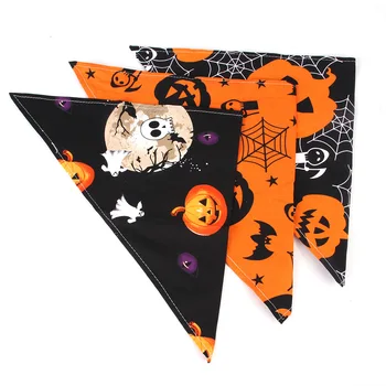 Pet Helovinas seilių šalikas šuns kaklo padengti katės skeletas trikampis šalikas papuošalai šunų antkaklis, šuo priedai