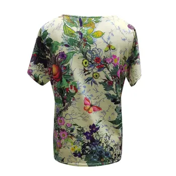Plus Size T-shirt 2021 Naujas Vasaros Harajuku Viršuje Moterų trumpomis Rankovėmis Atspausdintas V-kaklo Viršūnes Tee Atsitiktinis Derliaus Moteris Tshirts футболка