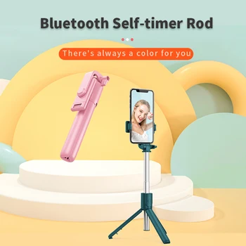 R1 Selfie Stick Mini Telefonas Trikojis Laikiklis Užrakto Nuotolinio Ištraukiamas Monopodzie Išmanųjį Telefoną Reguliuojamas Sulankstomas Kišeninis Sel