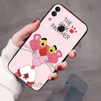 Rožinė Pantera Raštuotas Telefoną Atveju Huawei Honor peržiūrėti 7a5.45inch 7c5.7inch 8x 8a 8c 9 9x 10 20 10i 20i lite pro dangtelį funda