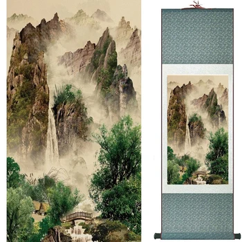 Senosios mados tapybos kraštovaizdžio meno tapybos Kinų tradicinė meno tapybos Kinija rašalo painting20190813026