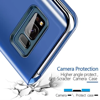 Smart Veidrodis, Flip Case For Samsung Galaxy J5 2016 Atvejais Etui Odinis Telefono Dangtelį Samsung J5 2016 J52016 J510 Magnetinio Atveju