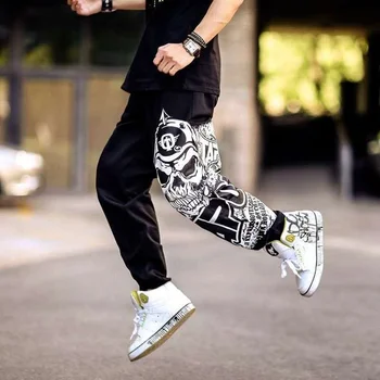 Streetwear hip-hop bėgiojimo kelnės vyriškos kelnės kalpokių kelnės atsitiktinis sweatpants