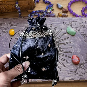 Taro Oracle Kortas Maišo Ragana Žvaigždynas Energijos Kristalų Saugojimo Krepšys Stalo Žaidimas Kortelių Dėklas