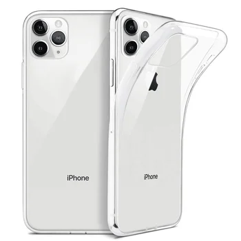 Ultra Plonas Aišku, Telefono dėklas skirtas IPhone 11 12 Pro Max XS XR X Minkštos TPU Silikono 7 8 6 6s Plus SE 2020 Galinį Dangtelį