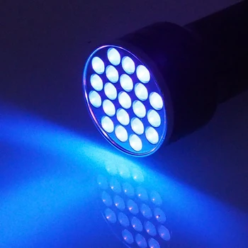 UV LED Žibintuvėlis 21LED 12LED UV Žibintuvėlis 395-400nm LED UV Žibintuvėlis Nešiojamų UV Žibintuvėlis Ultravioletinių Juodos Šviesos Lempos