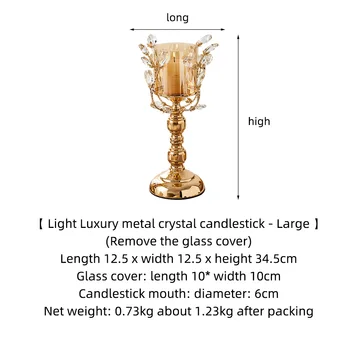 Vestuvių Stalo Dekoracija Europos Prabangos Žvakidė Kristalų, Stiklo, Žvakių Laikiklis Valgomasis Apdailos Vestuvių Papuošalai
