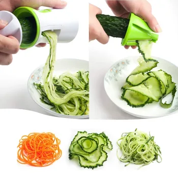 Virtuvės Reikmenys Daržovių Peilis Nešiojamų Spiralizer Nešiojamą Spiralizer Skustukas Spiralės Slicer už Bulvė Cukinija Spageti