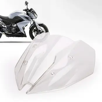Vėjo Deflektoriai Tvirtos PVC Motociklo priekinio Stiklo, Priekinio stiklo Dalys Kawasaki Z250 Z300 13-17 Motociklų Dalys