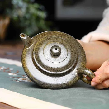Yixing raudonos molio arbatinukas grynas rankų darbo mediena kūrenamų butas arbatinukas klasikinis Arbatinukas Arbatos Rinkinys