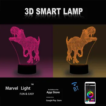 Šernas 3D LED Nakties Šviesos Spalvinga 5V USB Kūrybos mažą Akrilo Led Stalo Lempa Savarankiškai Dovanų Namų Deco Dovanų 