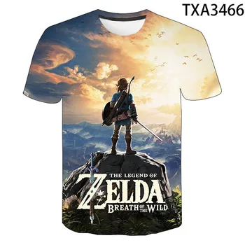 Žaidimai Zelda 2020 Naujas Vasaros 3D marškinėliai Berniukas Mergaitė Vaikai Mados Streetwear Vyrų, Moterų, Vaikų Atspausdintas T-shirt Kietas Viršūnes Tee