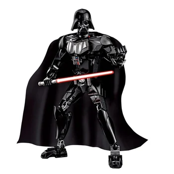 Žvaigždžių Karai Buildable Pav Stormtrooper Darth Vader Kylo Ren Chewbacca Boba Atkarpa Jango Fett Bendrojo Grievou Veiksmų Skaičius, Žaislas Vaikas