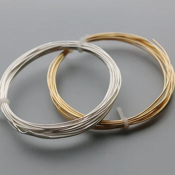 0.3-1.0 mm 2m Dulkių nusodinimo Aukso, Sidabro, vario Apvijos, aukso siūlai Minkšti virvės laidas priėmimo papuošalai, medžiagos, reikmenys