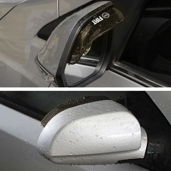 1 pora anglies Automobilio galinio vaizdo Veidrodis Rainproof Antakių Padengti lankstus PVC lietaus ašmenys padengti Fiat punto abarth 500 stilo ducato