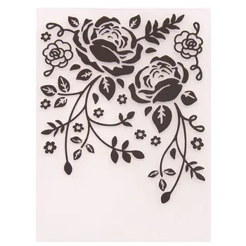 10.5*14,8 cm Plastikinė Rožė Gėlių Įspaudas Katalogą Šabloną Popierinių Kortelių Priėmimo į 