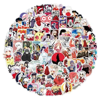 10/50/100VNT Japonų Anime Inuyasha, Grafiti, Lipdukai, Nešiojamas Sąsiuvinis Riedlentė Kompiuterio Bagažo Animacinių filmų lipdukas, Decal