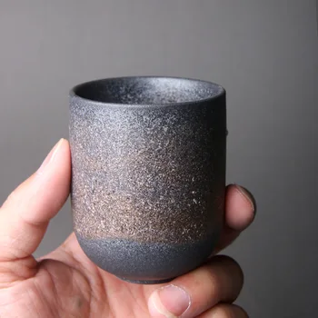 128ml Puodelis Japonų Keramikos Kavos Puodelis Šiurkštus Akmens Teaware Drinkware Keramikos Meistras Specializuota Kung Fu Arbatos Puodeliai