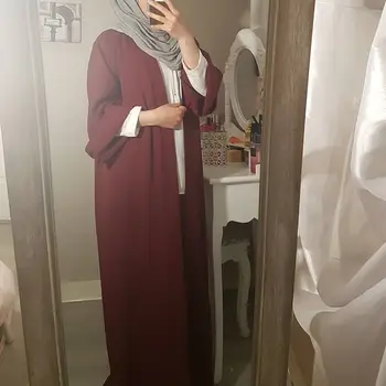 167Plain Abaja Dubajus Kimono Megztinis Turkija Hijab Musulmonų Suknelė Afrikos Suknelės Abayas Moterų Kaftan Dubajus Caftan Islamas Clothi