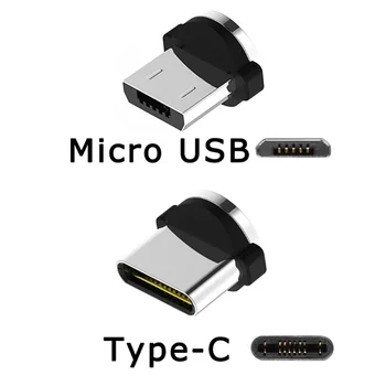 1M/2M/3M 90 Laipsnių Kampu Jungtis Raizginys-Nemokamai Micro USB C Tipo Telefono Kabelis Greitas Įkroviklis Įkrauti Nailono Laido Viela