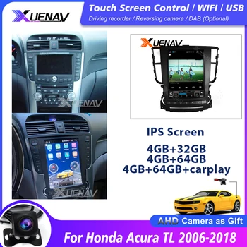2 Din Automobilio Radijo, GPS Navigaciją, Android 10.0 Honda acura TL (2005-2008 m.) Automobilio garso sistemos Multimedia DVD Grotuvas, Auto Radijas stereo
