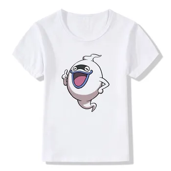 2018 Vaikų Spausdinti Yo Ka Žiūrėti Logotipas Vaiduokliai T Shirt O-Kaklo trumpomis Rankovėmis Vaikai Boy&Girl Anime Cartoon Juokinga Viršuje Tee Marškinėlius ooo606