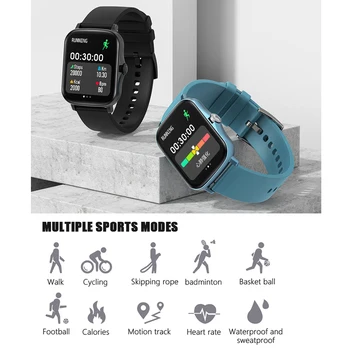 2021 Visiškai Jutiklinį Ekraną Pasukti Mygtuką Y20 Moteris Smart Žiūrėti Fitness Tracker Smartwatch Už Xiaomi 