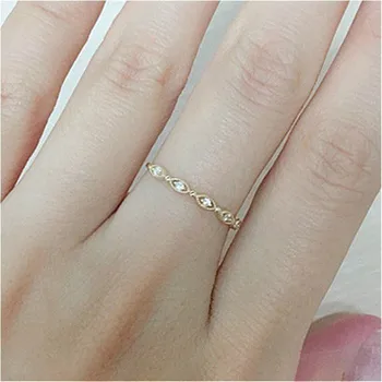 2021New papuošalai populiarus juvelyrikos paprasta mažų gabaliukų pilnas inkrustacijos subtilus žiedas joker žiedas moterų vestuvių, sužadėtuvių dovanos