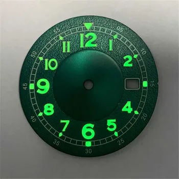 33.5 MM Watch Dial Žalios Šviesos Rinkimo už NH35 /NH36 /7S /4R Judėjimo Dalys