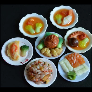33pcs/Set Plastikinės Lėlės Priedai Virtuvės Mini Stalo Miniatiūros Taurės Plokštė Patiekalas Dekoro Žaislai Vaikams Mergaitėms, Aukštos Kokybės