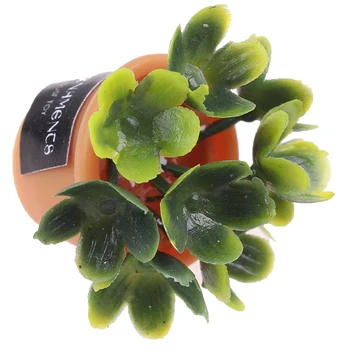 4Pcs Aukštos Kokybės Miniatiūriniai Lėlių Žalia Mini Vazoninių Ekologiškų Augalų Puodą Už Lėlių Lipdukai Naujas